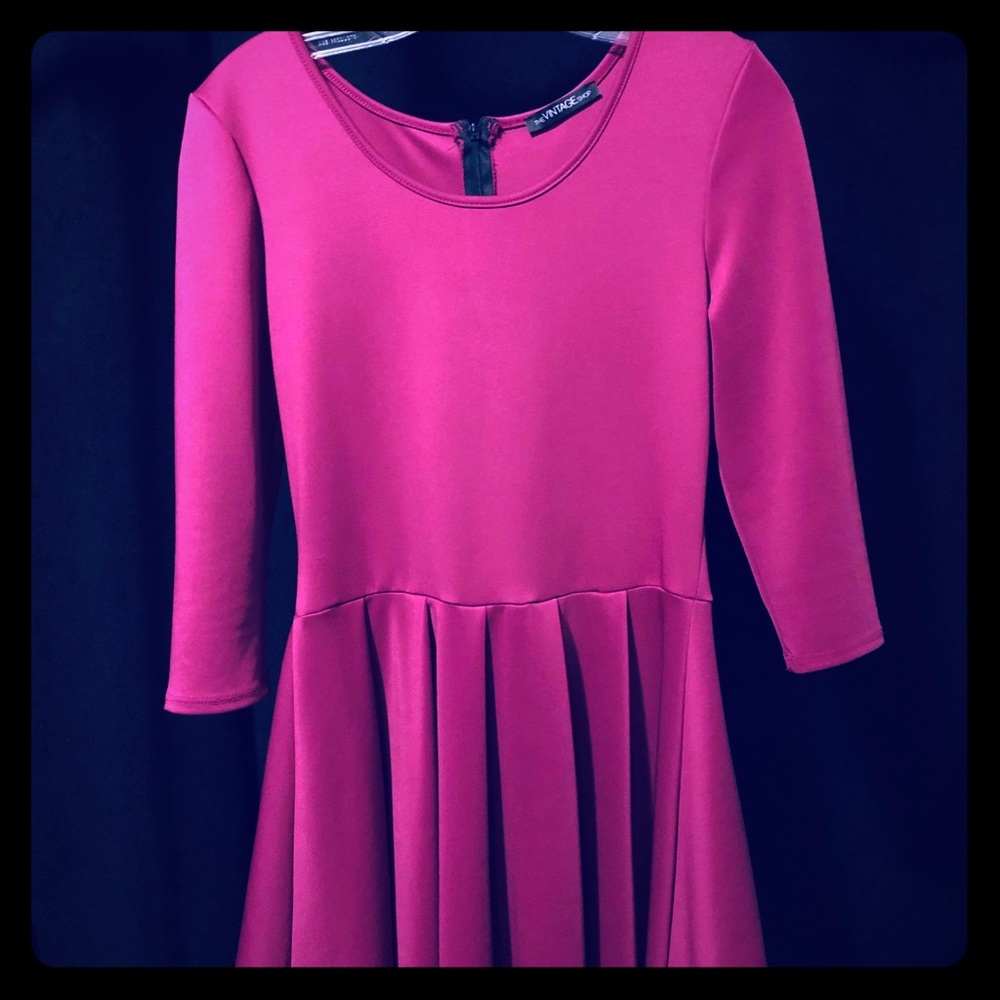 Mauve/Purple Pleated dress